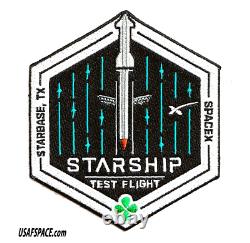 'Vrai test de vol du SPACEX - STARSHIP - SUPER LOURD - STARBASE, TX - Écusson d'employé'