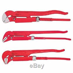 Wiha 32995 Pipe Wrench Set, Heavy Duty, 3 Pièces